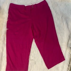 George Pink Cropped Pant Size: 18 W